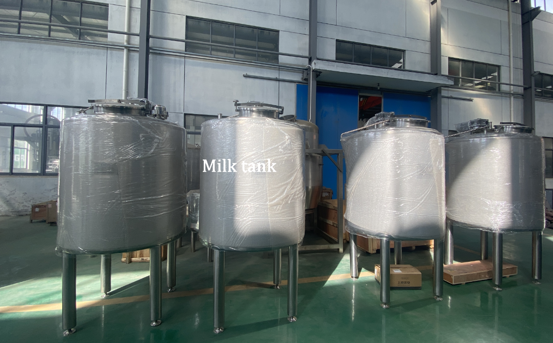 Tanque de armazenamento de leite de 500l pronto para envio para a áfrica em 2020