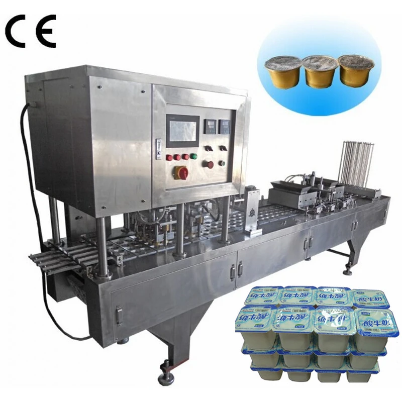 خط معالجة الزبادي ، خزان تخمير الزبادي ، آلة تعبئة الزبادي