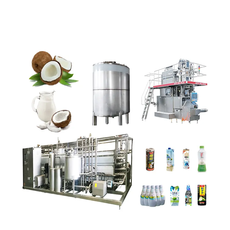 خط معالجة مياه جوز الهند ، آلة معالجة مشروبات جوز الهند