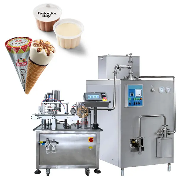 آلة تعبئة أكواب الآيس كريم والمخروط