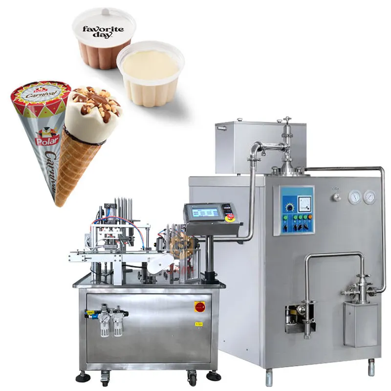 آلة تعبئة أكواب الآيس كريم والمخروط