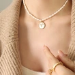 Baroque Pearl Mother of Pearl Constellation Necklace