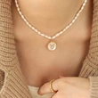 Baroque Pearl Mother of Pearl Constellation Necklace