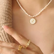 Baroque Pearl Mother of Pearl Constellation Necklace