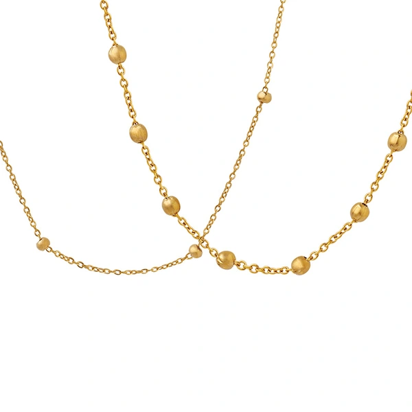 Beaded chain necklace