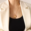 Stainless Steel Lovely Women Jewelry Necklace in Gold Color
