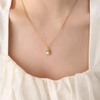 Gold Color Baroque Pearl Women Pendant Necklace