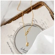 Flexible Adjustable Gold Ball Women Necklace