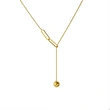 Flexible Adjustable Gold Ball Women Necklace