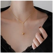 Flexible Adjustable Gold Ball Women Necklace