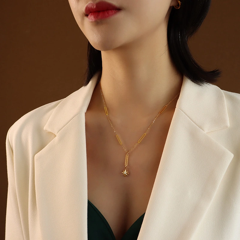 Gold Plated Women Trendy Jewelry Necklace