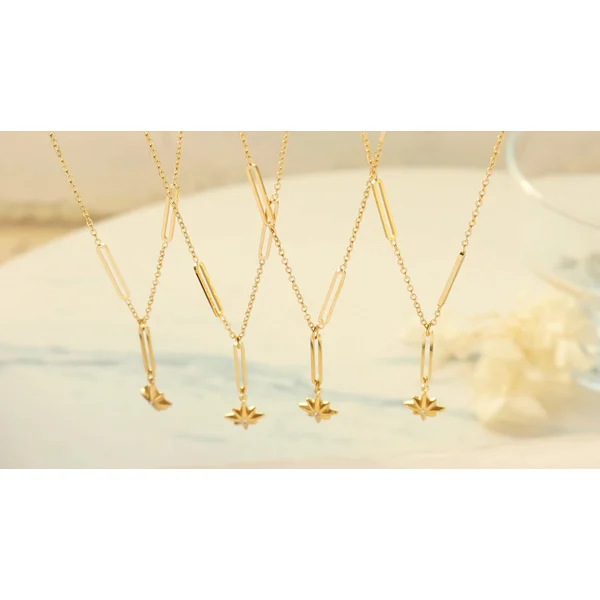 Gold Plated Women Trendy Jewelry Necklace