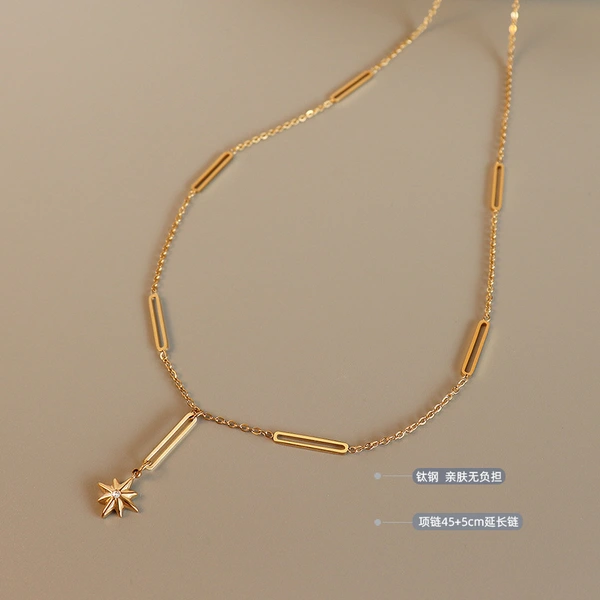 Gold Plated Women Trendy Jewelry Necklace