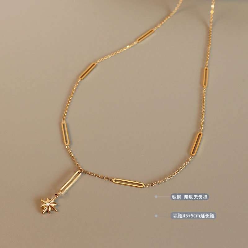 Gold Plated Women Trendy Jewelry Necklace