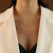 Gold Plated Women Trendy Jewelry Necklace