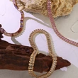 Colorful Tennis Necklace and Bracelet Women Jewelry