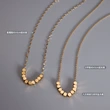 Women Gold Beaded Necklace Jewelry
