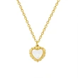 Gold Color Mother of Pearl Heart Necklace