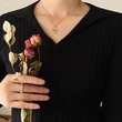 Gold Color Dumbo Pendant Necklace for Women Jewelry