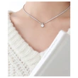Stainless Steel Tennis Chain Pendant Necklace Jewelry