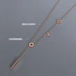 Stainless Steel Love Necklace in Gold color for Women Jewelry