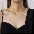Imitation Mother of Pearl Jewelry Necklace White Color