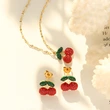 18K Gold Plated Enamel Jewelry Set Design