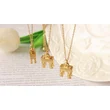 Gold Plated Arch of Triumph Women Pendant Necklace