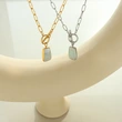 Fashion T-bar Chain Necklace Mother of Pearl Women Jewelry