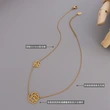 18K Fashion Women Jewelry Flower Choker Necklace 