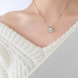 Women Jewelry Mother of Pearl Gold Pendant Necklace