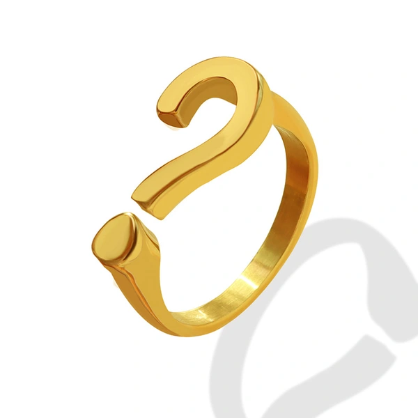 Fashion Jewerly Women Gold Color Symbol Ring