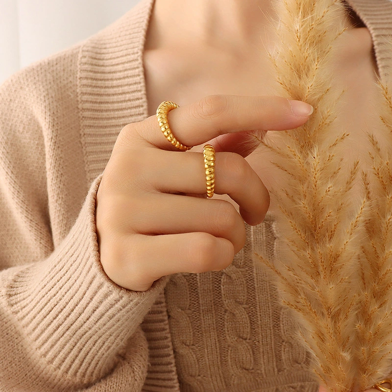 Bold Sterling Silver Rings Gold Plated For Women 