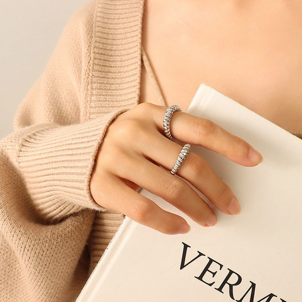 Bold Sterling Silver Rings Gold Plated For Women 