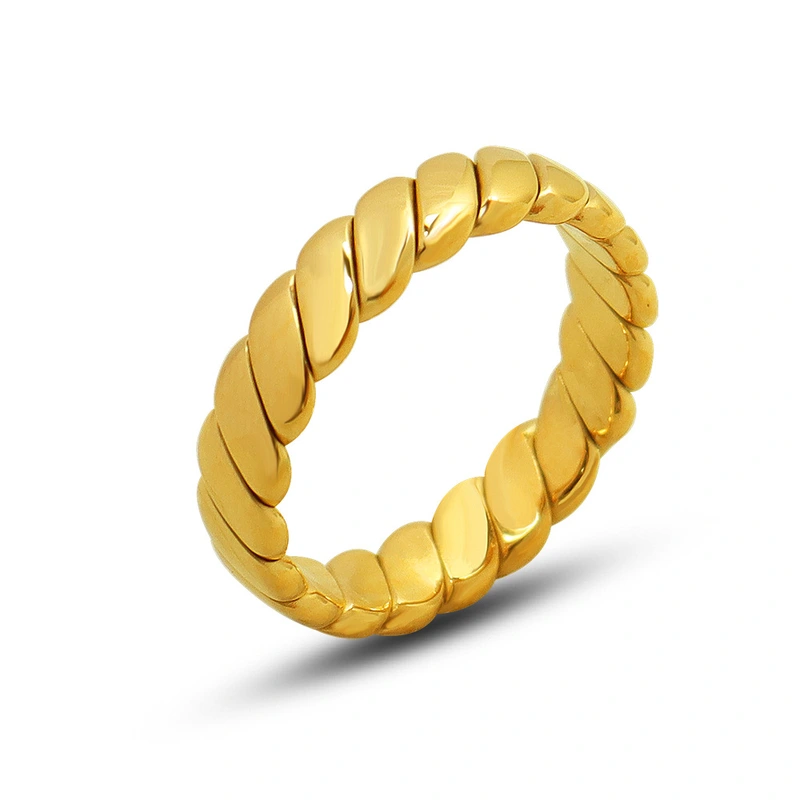 Modern and Sleek 18K PVD Gold Plated Ring