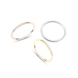 Gold Plated Handmade Plain Stacker Ring
