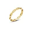 Titanium Steel Gold PVD Dainty Link Ring