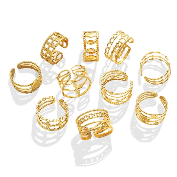 Fashion Jewelry Women Gold Ring