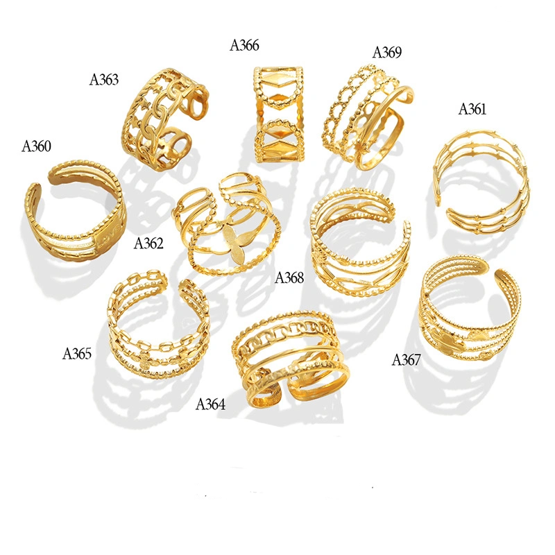 Fashion Jewelry Women Gold Ring