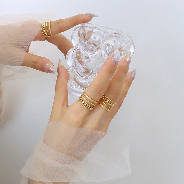 Fashion Jewelry Women Gold Ring