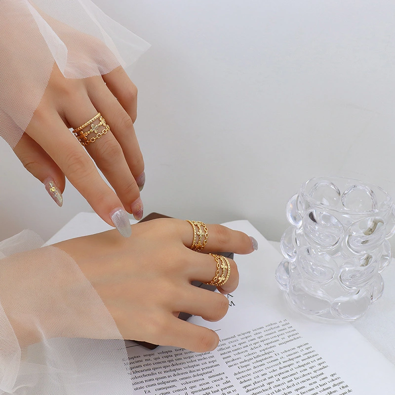 Fashion Jewelry Women Gold Ring