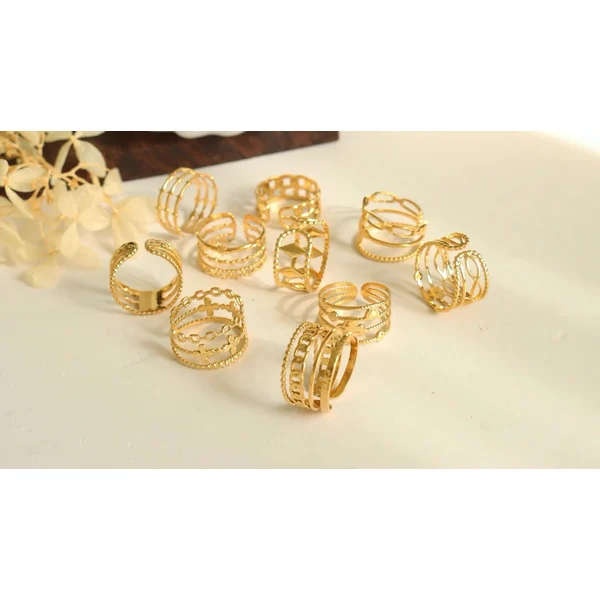 Fashion Jewelry Women Gold Ring