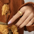 Gold Plated Women Fashion Jewelry Ring