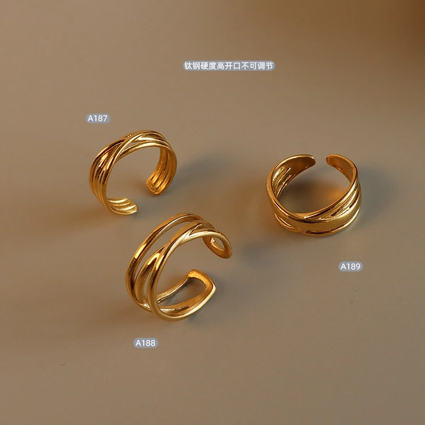 Women Open Ring Design Fashion Line Ring