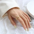 Women Gold MELINA Tapered Ring