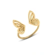 18K Gold PVD Fashion Butterfly Wing Ring