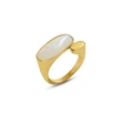 Women Mother of Pearl Gold Ring