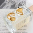 Steel Metal Meacy Gold Ring