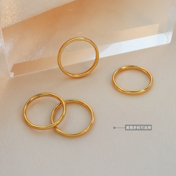 Gold Plated Women Love Eternity Ring