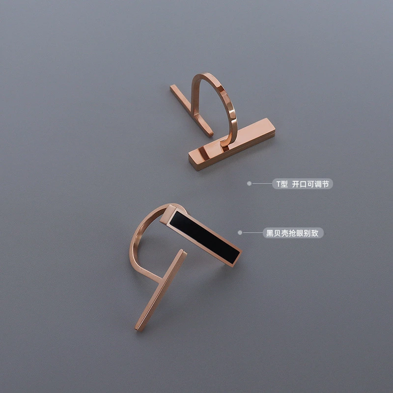 Rose Gold Color Women Jewelry Ring